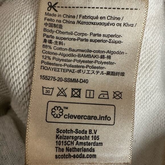 Scotch & Soda Amsterdam Couture Embroidered Logo Sweatshirt Y2K Designer - Picture 10 of 10